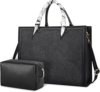 Sac pour ordinateur portable femme 156 pouces en cuir fourre-tout porte-documents