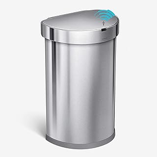 Panier à capteur semi-rond simple hume st2009, 45 l, acier inoxydable poli, largeur