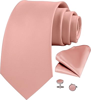 Ensemble cravate et boutons de manchette formels pour hommes + coffret cadeau