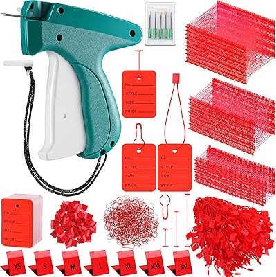 3576 pièces pistolet d'étiquetage de vêtements avec aiguilles à étiquettes volantes en plastique
