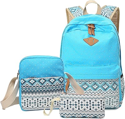 Elongin 3 pièces ensemble de sacs sac à dos voyage unisexe d'étude