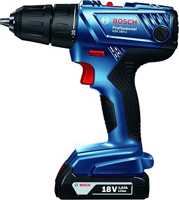 Tournevis sans fil bosch gsr 180-li 18 volts (bleu)