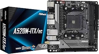 Asrock a520m-itx-ac prend en charge les processeurs amd am4 ryzentm-futur ryzentm de 3e
