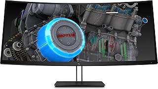 Moniteur lcd incurvé z4w65a8#aba z38c rétroéclairé par led de 37 pouces - noir