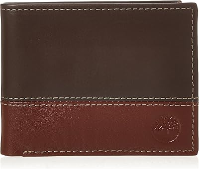 Portefeuille hybride à rabat en cuir à trois volets timberland pour hommes