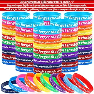 50pcs cadeaux d'appréciation des employés bracelets en silicone assortis citations de motivation bracelet