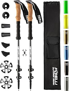 Bâtons de randonnée foxy paquet de 2 bâtons légers et pliables réglables