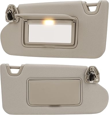 Yuxmoto pare-soleil beige pour nissan altima 2013-2018, côté conducteur et passager droit