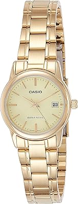 Montre casio pour femme ltp-v002g-9a – robe, analogique