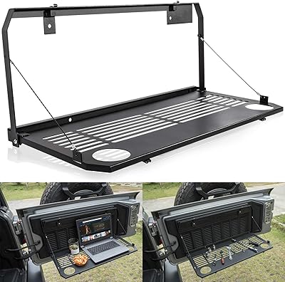 Support de rangement pour hayon pliable pour jeep wrangler jl jlu et gladiator