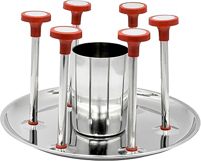 Porte-verre et pendentifs en acier inoxydable, argent, akw332