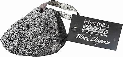 Pierre ponce volcanique noire naturelle hydraa london - éliminateur de callosités pour le soin