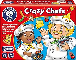 Jeu de société orchard toys crazy chefs, multicolore
