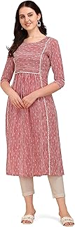 Kurti pur coton imprimé cachemire pour femmes et filles avec pantalon (sd208-211_kb)