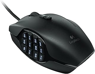 Souris de jeu logitech g600 mmo, rétroéclairage rvb, 20 boutons programmables