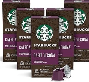 Capsules starbucks café vérone de nespresso (50 capsules individuelles compatibles avec le système nespresso d'origine). Diaytar : Votre destination shopping préférée au Sénégal