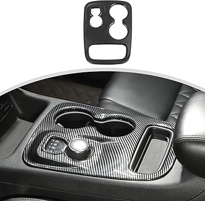 Couvercle de panneau de changement de vitesse shiro car durango, porte-gobelet et console