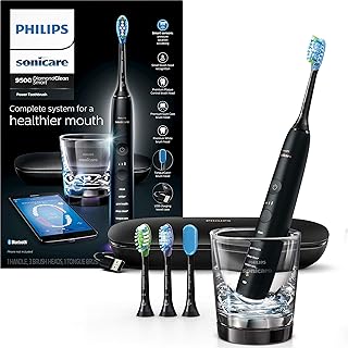 Brosse à dents électrique rechargeable philips sonicare diamondclean smart 9500 - noir hx9924/11