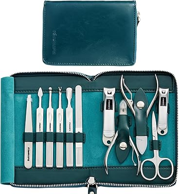 Kit de manucure familife kit de manucure, coupe-ongles professionnel pour femmes, 11 pièces
