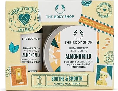 Coffret cadeau au lait d'amande smooth & de the body shop