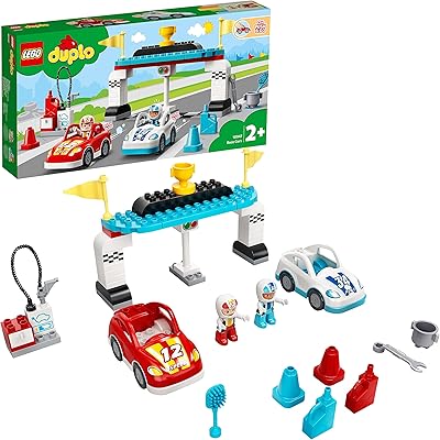 Jouet de construction lego® duplo® town race cars 10947 (44 pièces)