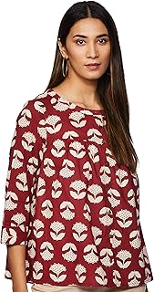Chemisier en coton pour femme avec motif kurti coupe régulière avec imprimé myx