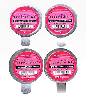 Recharge de désodorisant portable pour voiture bath body works - menthe torsadée