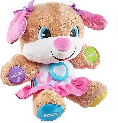 ​fisher-price love & learn smart stages, jouet en peluche avec musique, lumières