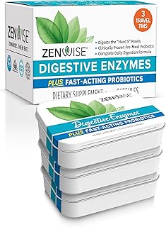 Enzymes probiotiques multi-digestives zen wise pour la santé digestive et soulagement des ballonnements