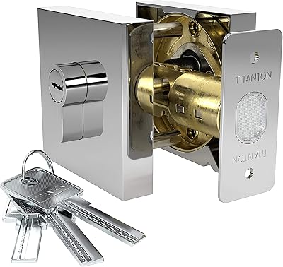 Ensemble de serrure de porte à pêne dormant moderne avec clés et loquet