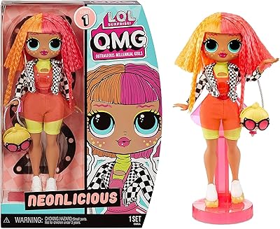 Poupée mannequin lol surprise omg neonlicious - excellent cadeau pour les enfants
