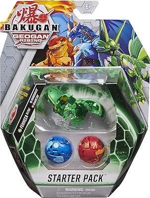 Pack de démarrage bakugan 3-pack avec venica ultra et geogan rising
