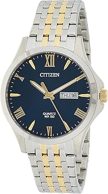 Montre à quartz analogique citizen pour homme avec bracelet en acier inoxydable, bf2024-50l