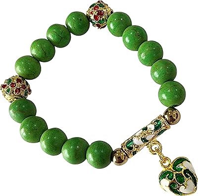 Ensemble de bijoux turquoise pour femmes et adolescentes rond avec pendentif en forme