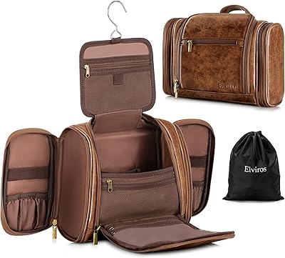 Trousse de voyage de toilette suspendue pour femmes et hommes grand organiseur