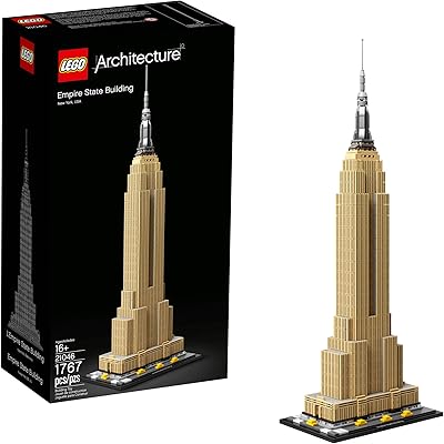 Lego architecture empire state building 21046 kit de modèle architectural pour adultes