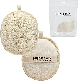 Love your skin loofah égyptien naturel et gommage corporel (paquet de 2)