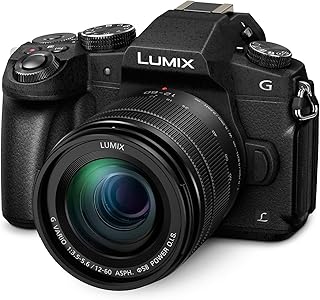Appareil photo numérique panasonic lumix g85 4k, 12-60 mm, objectif power ois, appareil