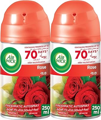 Spray automatique pour désodorisant air wick freshmatic, recharges de parfum rose de minuit