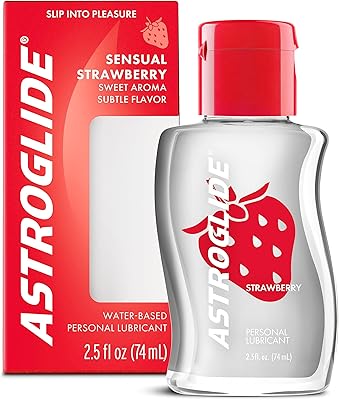 Lubrifiant personnel liquide à base d'eau astroglide la fraise