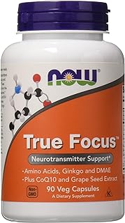 Capsules true focus now foods, 90 capsules végétariennes (paquet de 2)