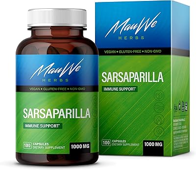 100 capsules végétariennes de salsepareille, 1000 mg, racine de salsepareille biologique (smilax medica). Électroménager, mode, beauté... Diaytar a tout en stock