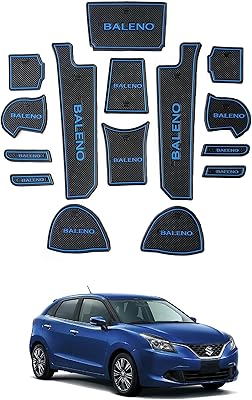 Tapis de porte en caoutchouc antidérapant pour chambre de voiture compatible avec maruti