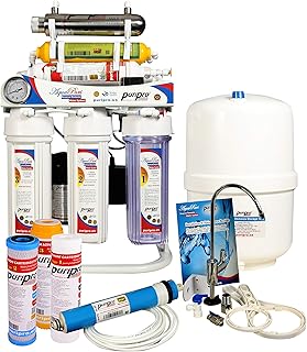 Système de purification d'eau domestique pure pro en 8 étapes (osmose inverse)