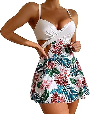 Maillot de bain 3 pièces pour femme ensemble bikini triangle licou en métal