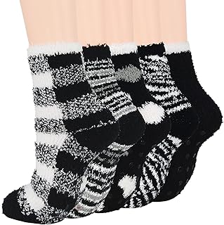Chaussettes d'hiver pour femmes chaussettes de couchage en polaire moelleuses sport