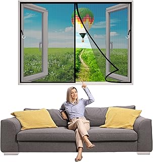 Rideau de fenêtre en maille magnétique snapscreen taille 185 x 140 cm