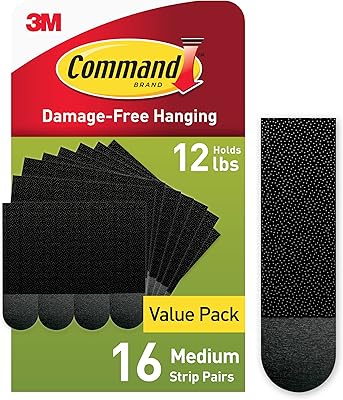 Bandes de suspension pour tableaux command medium, cintres sans chichi, bandes murales