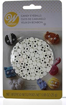 Wilton 710-7236 mini boules pour les yeux en bonbon, 24 pièces