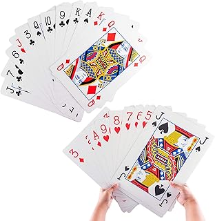 Jeu de cartes à jouer géant amusant super z outlet, jeu de poker